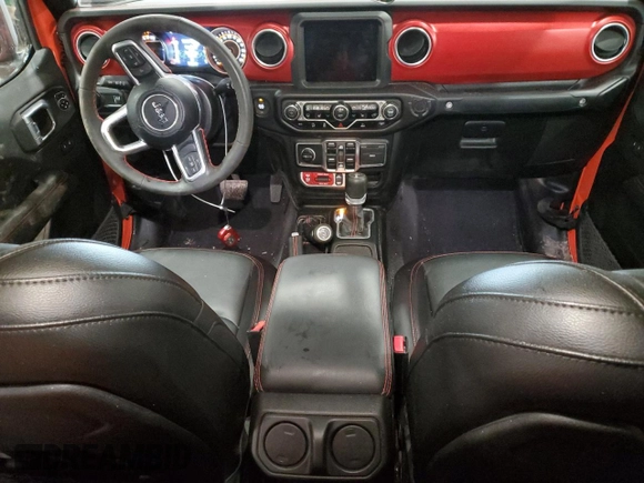2023 Jeep Gladiator Rubicon with VIN 1C6JJTBG9PL581012, listed as a Copart auction lot 44512095 with 19,969 mi miles and Non repairable. Bid and sale history available at DreamBid. Image 8.