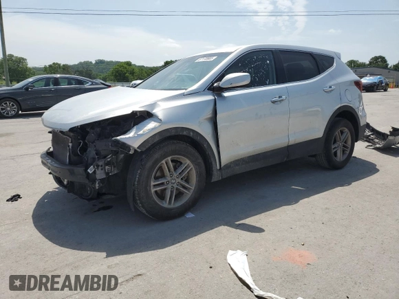 2018 Hyundai Santa Fe 2.4L z VIN 5XYZTDLB5JG551524, wystawiony jako Copart lot #57170985 z przebiegiem 139 248 mil mil oraz Szkoda całkowita • Salvage title. Historia ofert i sprzedaży dostępna na DreamBid. Obrazek 1.