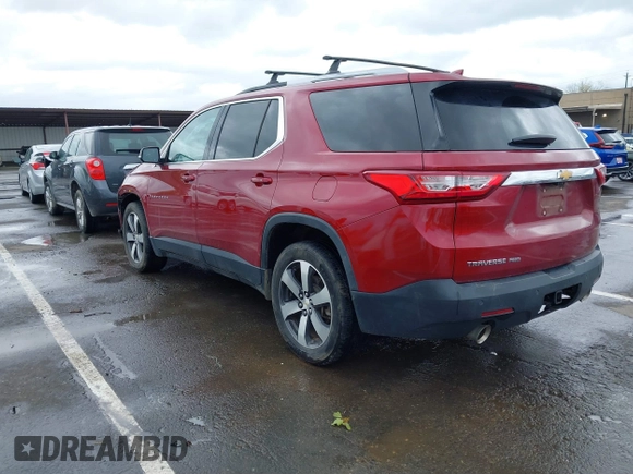 2018 Chevrolet Traverse LT Leather with VIN 1GNEVHKWXJJ186348, listed as a IAAI auction lot 41809269 with 134,861 mi miles. Bid and sale history available at carsss.com. Image 3.