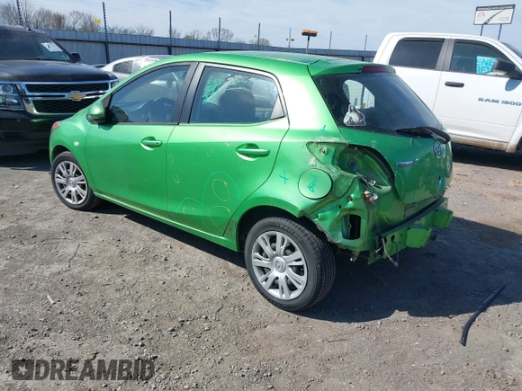 2013 Mazda Mazda2 Sport with VIN JM1DE1KY2D0155604, listed as a IAAI auction lot 41745512 with 150,253 mi miles. Bid and sale history available at carsss.com. Image 3.