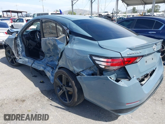 2024 Nissan Sentra SR with VIN 3N1AB8DV8RY388197, listed as a IAAI auction lot 42227247 with 8,928 mi miles and . Bid and sale history available at DreamBid. Image 3.