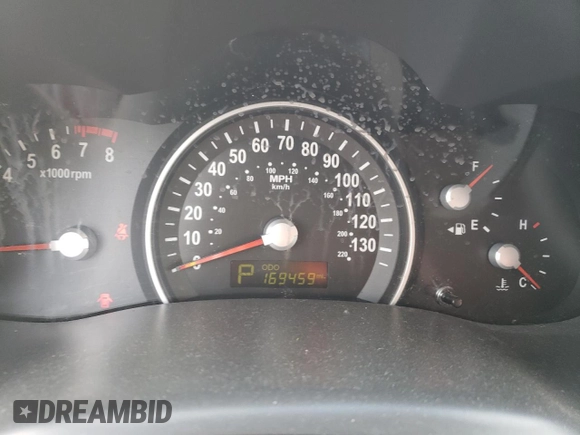 2012 Kia Sedona LX with VIN KNDMG4C79C6502438, listed as a Copart auction lot 77833384 with 169,459 mi miles and Clean Title. Bid and sale history available at carsss.com. Image 9.