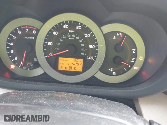 2008 Toyota RAV4 with VIN JTMBD33V086064229, listed as a IAAI auction lot 41362267 with 115,894 mi miles. Bid and sale history available at carsss.com. Image 7.