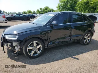 2015 Audi Q3 with VIN WA1EFEFS7FR002823, listed as a Copart auction lot 62159355 with 163,640 mi miles and Salvage title. Bid and sale history available at DreamBid. Image 1.
