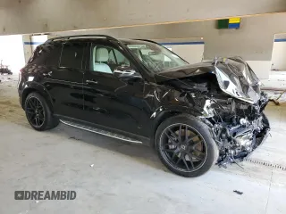 2024 Mercedes-Benz GLE 53 AMG with VIN 4JGFB6BBXRB100660, listed as a Copart auction lot 56039565 with 26,034 mi miles and Salvage title. Bid and sale history available at DreamBid. Image 4.