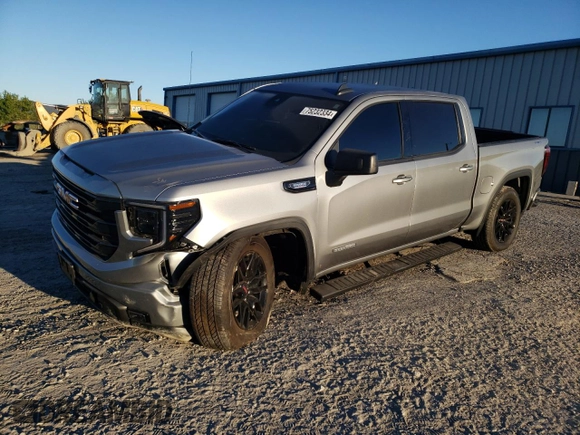 2023 GMC Sierra 1500 Elevation z VIN 3GTUUCE87PG350446, wystawiony jako Copart lot #75232334 z przebiegiem 9 070 mil mil oraz Szkoda całkowita • Salvage title. Historia ofert i sprzedaży dostępna na DreamBid. Obrazek 1.