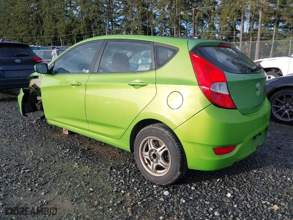 2012 Hyundai Accent GS with VIN KMHCT5AE9CU021238, listed as a IAAI auction lot 41762650 with 166,287 mi miles. Bid and sale history available at carsss.com. Image 3.