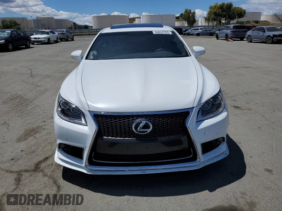 2015 Lexus LS 460 with VIN JTHBL5EF0F5136665, listed as a Copart auction lot 56854765 with 73,875 mi miles and Salvage title. Bid and sale history available at DreamBid. Image 5.