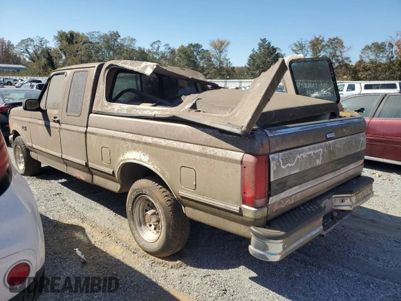 1992 Ford F-150 with VIN 1FTEX15N5NKA92195, listed as a Copart auction lot 74063034 with 273,388 mi miles and Salvage Title. Bid and sale history available at carsss.com. Image 2.