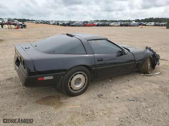 1987 Chevrolet Corvette with VIN 1G1YY2184H5127207, listed as a Copart auction lot 53497164 with 0 mi miles and Salvage Title. Bid and sale history available at carsss.com. Image 3.