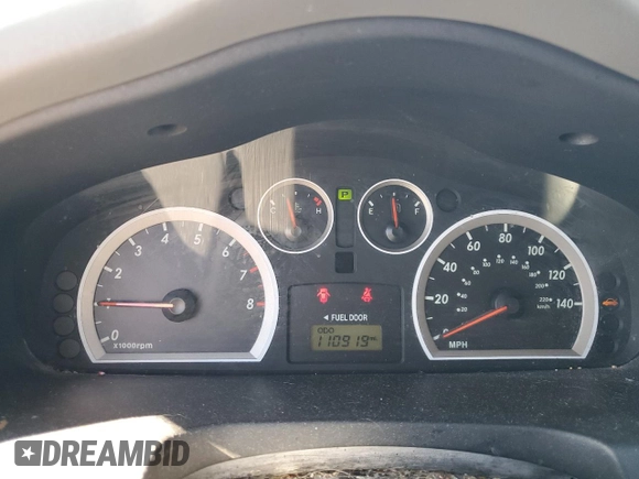 2006 Hyundai Santa Fe GLS with VIN KM8SC13D86U108478, listed as a Copart auction lot 81842964 with 110,919 mi miles and Salvage Title. Bid and sale history available at carsss.com. Image 9.