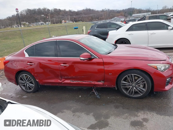 2014 Infiniti Q50 Premium with VIN JN1BV7AR5EM704052, listed as a IAAI auction lot 41155726 with 100,830 mi miles. Bid and sale history available at carsss.com. Image 13.