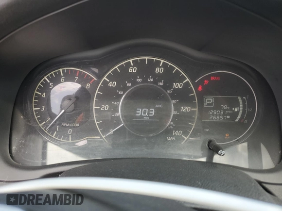 2015 Nissan Note S with VIN 3N1CE2CP5FL405093, listed as a Copart auction lot 54989115 with 129,031 mi miles and Salvage Title. Bid and sale history available at DreamBid. Image 9.