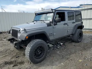 2014 Jeep Wrangler Unlimited Sport with VIN 1C4BJWDG3EL108151, listed as a Copart auction lot 49862315 with 104,417 mi miles and Salvage Title. Bid and sale history available at carsss.com. Image 1.
