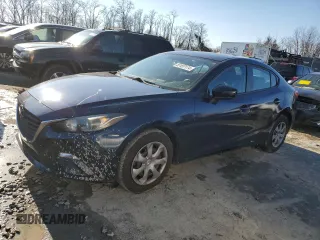 2015 Mazda 3 i SV with VIN JM1BM1T7XF1234306, listed as a Copart auction lot 87457174 with 159,630 mi miles and Salvage Title. Bid and sale history available at carsss.com. Image 1.