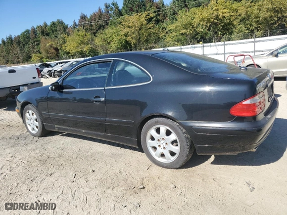 2002 Mercedes-Benz CLK-Class with VIN WDBLJ65GX2F199074, listed as a Copart auction lot 75226124 with 0 mi miles and Clean Title. Bid and sale history available at carsss.com. Image 2.