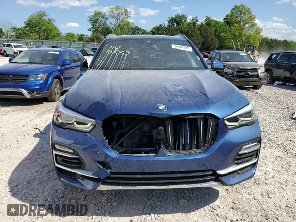 2020 BMW X5 xDrive40i with VIN 5UXCR6C00LLL66950, listed as a Copart auction lot 54584945 with 51,766 mi miles and Salvage Title. Bid and sale history available at DreamBid. Image 5.