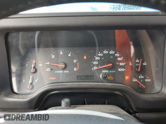 2002 Jeep Wrangler Sport with VIN 1J4FA49S32P762794, listed as a Copart auction lot 52132955 with 243,499 mi miles and Salvage Title. Bid and sale history available at carsss.com. Image 9.