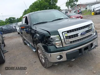 2014 Ford F-150 XL with VIN 1FTFW1EF6EFD07527, listed as a IAAI auction lot 42423418 with 184,596 mi miles and . Bid and sale history available at DreamBid. Image 1.