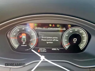 2021 Audi Q5 Premium Plus with VIN WA1BAAFY0M2055853, listed as a Copart auction lot 52645005 with 43,216 mi miles and Salvage Title. Bid and sale history available at carsss.com. Image 9.