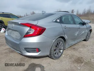 2019 Honda Civic Sedan EX with VIN 19XFC1F3XKE003300, listed as a IAAI auction lot 41889174 with 38,965 mi miles. Bid and sale history available at carsss.com. Image 4.