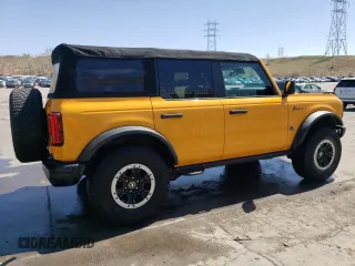 2022 Ford Bronco with VIN 1FMEE5DPXNLA89363, listed as a Copart auction lot 53043155 with 50,072 mi miles and Salvage Title. Bid and sale history available at DreamBid. Image 3.