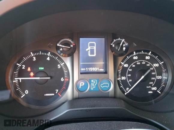2016 Lexus GX 460 with VIN JTJBM7FX9G5122618, listed as a Copart auction lot 86894814 with 115,931 mi miles and Salvage title. Bid and sale history available at DreamBid. Image 9.