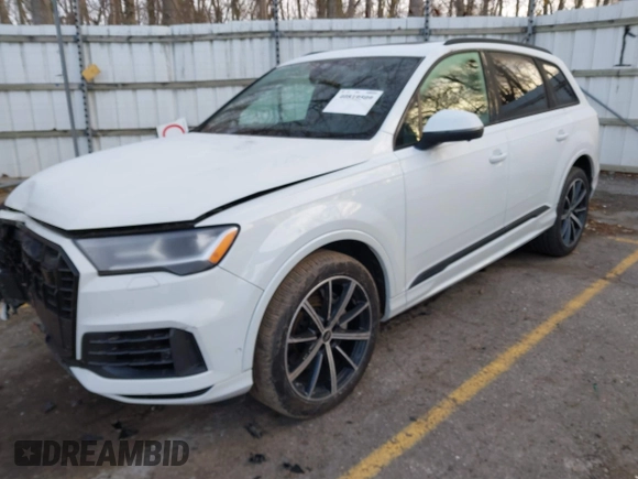 2022 Audi Q7 Premium Plus with VIN WA1LXBF75ND017721, listed as a IAAI auction lot 40819509 with 33,234 mi miles and . Bid and sale history available at DreamBid. Image 2.