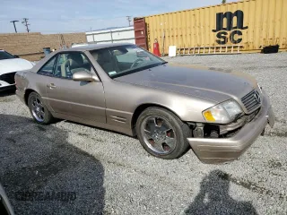 2000 Mercedes-Benz SL-Class with VIN WDBFA68F2YF193293, listed as a Copart auction lot 43189065 with 164,768 mi miles and Clean Title. Bid and sale history available at carsss.com. Image 4.