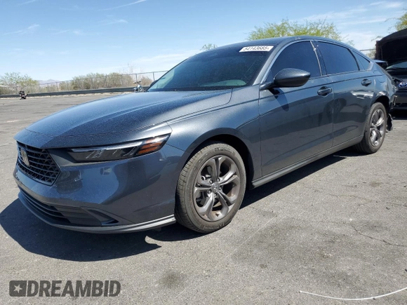 2024 Honda Accord EX with VIN 1HGCY1F30RA075349, listed as a Copart auction lot 54143685 with 11,912 mi miles and Salvage title. Bid and sale history available at DreamBid. Image 1.