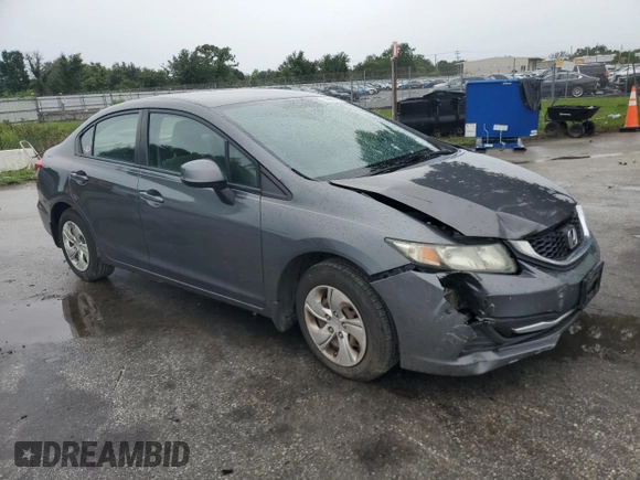 2013 Honda Civic LX z VIN 2HGFB2F50DH509088, wystawiony jako Copart lot #59660625 z przebiegiem 292 774 mil mil oraz Szkoda całkowita • Salvage title. Historia ofert i sprzedaży dostępna na DreamBid. Obrazek 4.