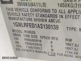 2010 Chevrolet Traverse LT w/1LT with VIN 1GNLRFED1AS130139, listed as a IAAI auction lot 42050224 with 135,446 mi miles. Bid and sale history available at carsss.com. Image 9.