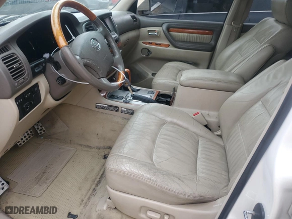 2004 Lexus LX 470 with VIN JTJHT00W743538680, listed as a Copart auction lot 66269864 with 201,802 mi miles and Salvage Title. Bid and sale history available at carsss.com. Image 7.