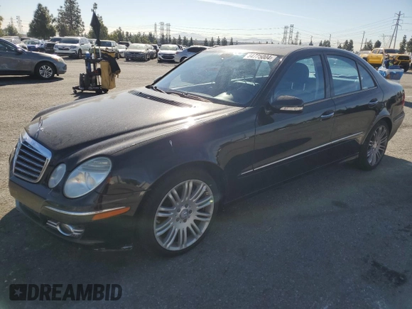 2008 Mercedes-Benz E-Class Luxury 3.5L with VIN WDBUF56X98B249218, listed as a Copart auction lot 84725004 with 186,654 mi miles and Salvage Title. Bid and sale history available at carsss.com. Image 1.
