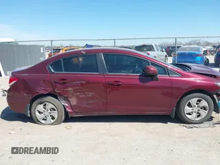 2013 Honda Civic LX with VIN 2HGFB2F58DH587747, listed as a IAAI auction lot 41862922 with 38,797 mi miles and . Bid and sale history available at DreamBid. Image 14.