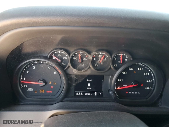 2024 Chevrolet Silverado 2500HD Custom with VIN 2GC4YME76R1144693, listed as a Copart auction lot 71013384 with 25,120 mi miles and Salvage Title. Bid and sale history available at carsss.com. Image 9.