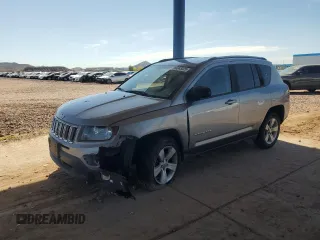 2016 Jeep Compass Sport with VIN 1C4NJCBA7GD743509, listed as a Copart auction lot 54045025 with 132,847 mi miles and Salvage Title. Bid and sale history available at DreamBid. Image 1.