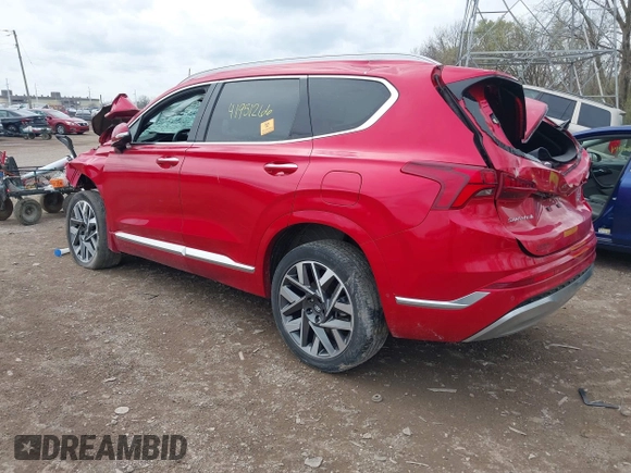 2023 Hyundai Santa Fe Calligraphy with VIN 5NMS5DAL4PH509920, listed as a IAAI auction lot 41951266 with 38,167 mi miles and . Bid and sale history available at DreamBid. Image 3.