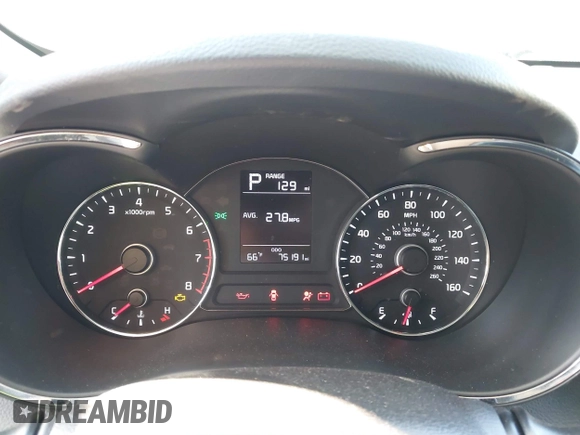 2017 Kia Forte LX with VIN 3KPFK4A72HE118996, listed as a IAAI auction lot 41978859 with 75,191 mi miles. Bid and sale history available at carsss.com. Image 7.