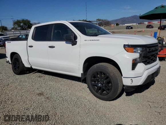 2022 Chevrolet Silverado 1500 Custom with VIN 1GCPDBEK6NZ640645, listed as a Copart auction lot 52399385 with 35,464 mi miles and Salvage Title. Bid and sale history available at carsss.com. Image 4.