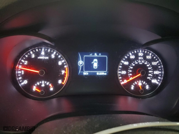 2016 Kia Optima LX with VIN 5XXGT4L37GG076083, listed as a Copart auction lot 52959675 with 81,209 mi miles and Salvage Title. Bid and sale history available at carsss.com. Image 9.