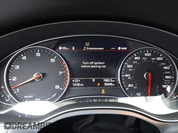 2018 Audi A6 Premium Plus with VIN WAUG3AFC6JN019053, listed as a Copart auction lot 39289543 with 35,649 mi miles. Bid and sale history available at carsss.com. Image 9.