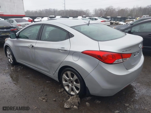 2012 Hyundai Elantra GLS with VIN KMHDH4AE6CU448280, listed as a IAAI auction lot 41548514 with 211,089 mi miles. Bid and sale history available at carsss.com. Image 3.