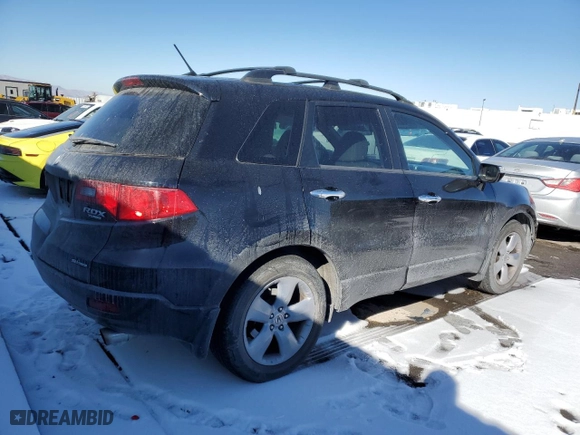 2009 Acura RDX Tech Pkg with VIN 5J8TB18599A000066, listed as a Copart auction lot 43187595 with 194,941 mi miles and Salvage Title. Bid and sale history available at carsss.com. Image 3.