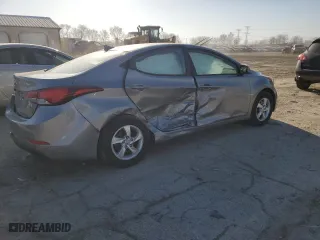 2014 Hyundai Elantra SE with VIN KMHDH4AE4EU198265, listed as a Copart auction lot 48702395 with 80,487 mi miles and Salvage Title. Bid and sale history available at carsss.com. Image 3.