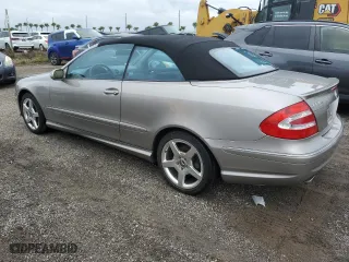 2005 Mercedes-Benz CLK-Class 5.0L with VIN WDBTK75G35T044178, listed as a Copart auction lot 73940824 with 0 mi miles and Salvage Title. Bid and sale history available at carsss.com. Image 2.