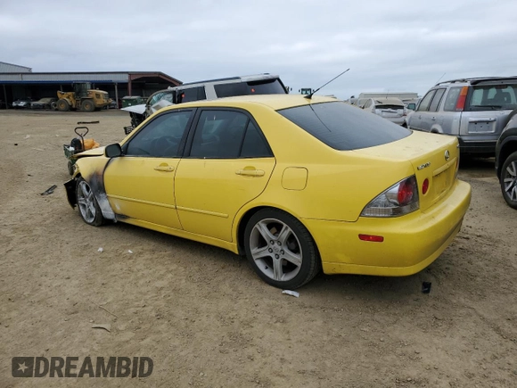 2001 Lexus IS 300/350 with VIN JTHBD182110028382, listed as a Copart auction lot 53190425 with 183,991 mi miles and Salvage Title. Bid and sale history available at DreamBid. Image 2.