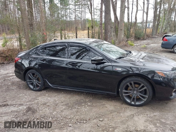 2019 Acura TLX w/A-Spec Pkg with VIN 19UUB1F6XKA004794, listed as a IAAI auction lot 41761436 with 91,087 mi miles. Bid and sale history available at carsss.com. Image 13.