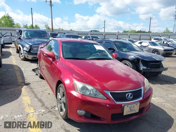 2010 Lexus IS 250 C z VIN JTHFF2C29A2511907, wystawiony jako IAAI lot #41995448 z przebiegiem 206 000 mil mil oraz . Historia ofert i sprzedaży dostępna na DreamBid. Obrazek 1.
