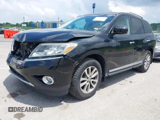 2014 Nissan Pathfinder S with VIN 5N1AR2MM1EC696341, listed as a IAAI auction lot 42255710 with 99,680 mi miles and . Bid and sale history available at DreamBid. Image 2.